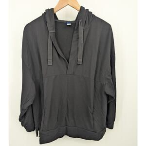 SOFT Live-In French Terry Black Hoodie Kangaroo Pocket Pullover Women’s Medium